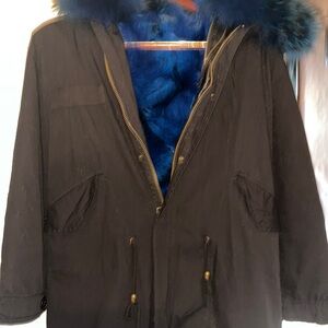Mr. and Mrs. Furs Italy parka size large.